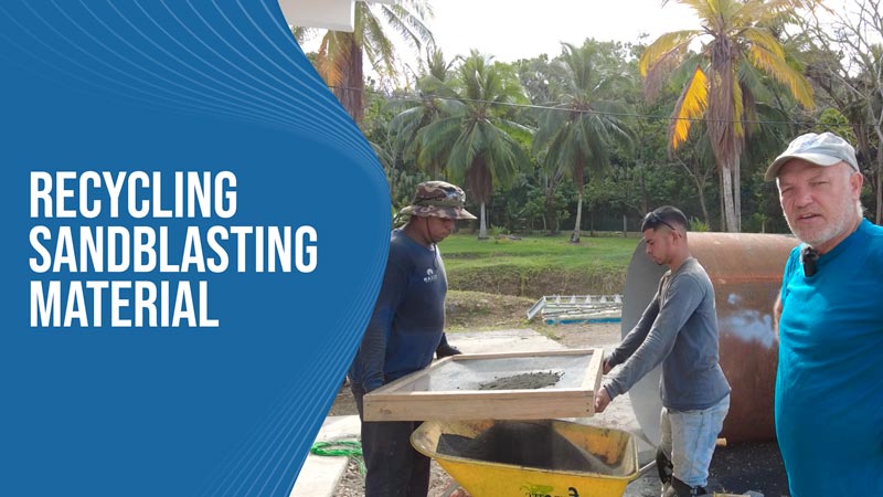 Recycling Sandblasting Material
