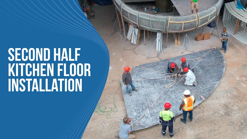 Second Half Kitchen Floor Installation