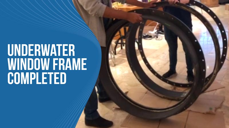 Underwater Window Frame Completed
