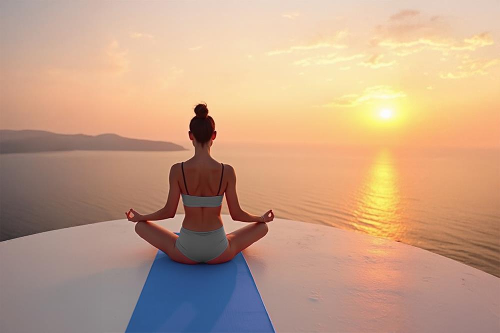 The SeaPod's rooftop deck offers the ultimate yoga sanctuary where gentle ocean movement enhances every flow and breath