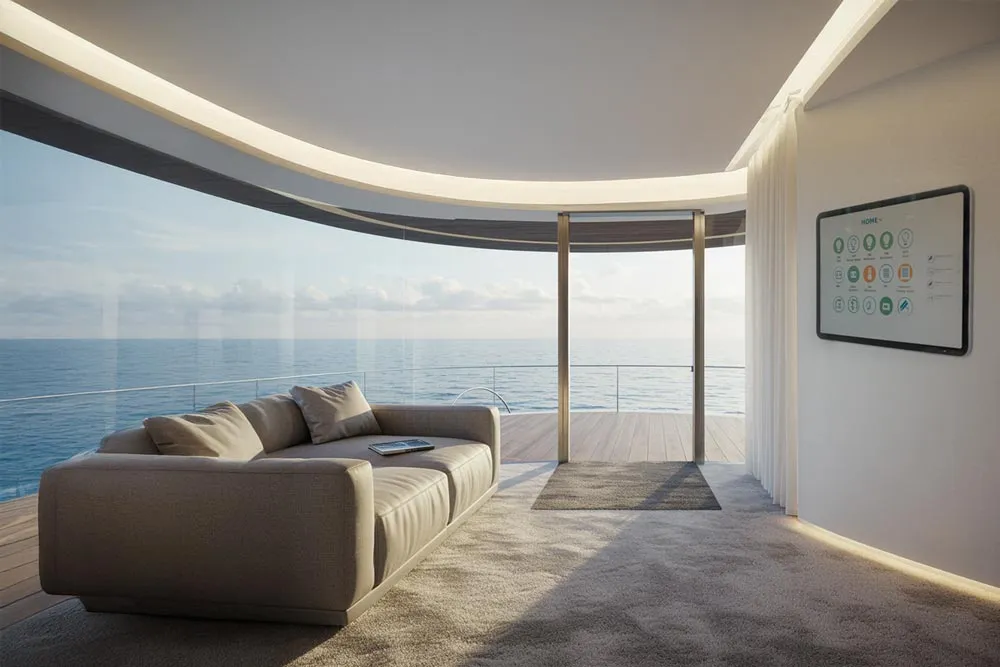 Seamlessly transition between Ocean Builders' floating homes worldwide. Cora remembers your preferences wherever you go