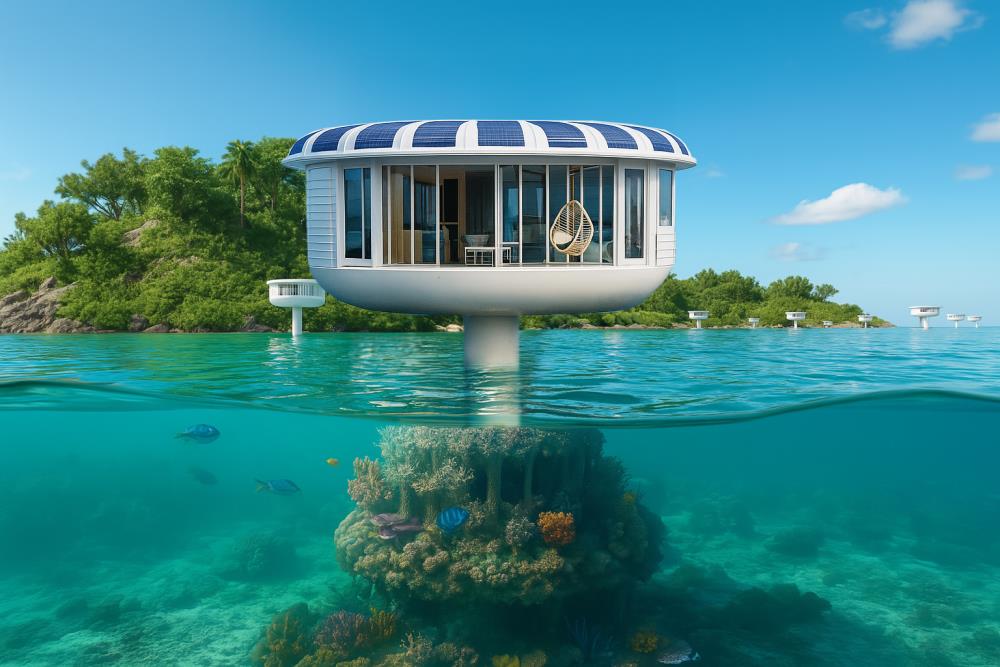 SeaPods: Floating sanctuaries that not only offer luxury living but help regenerate the marine ecosystems below.