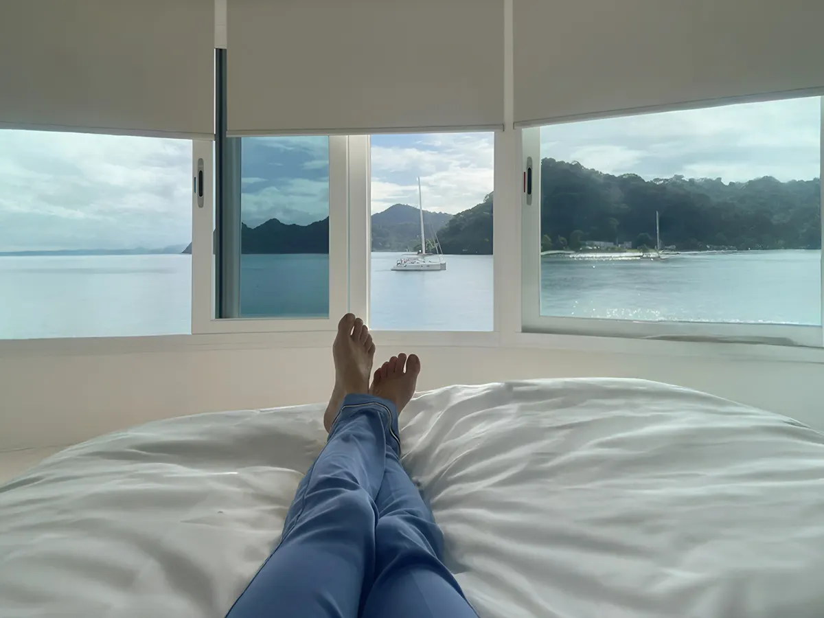 Sleep cycles aligned with ocean rhythm and natural light